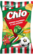 Chio Chips Green Paprika and Jalapeno 130 g